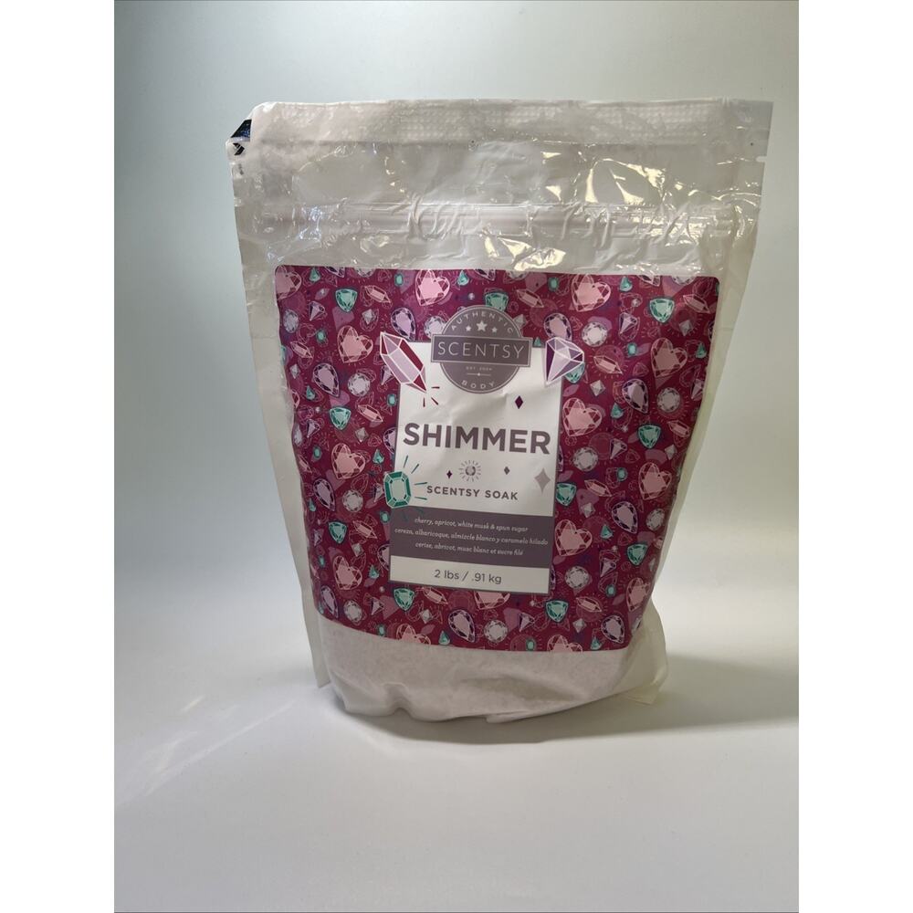 Rare Retired Scentsy Shimmer‎ Bath Soak Epsom Himalayan Salts 2 Lbs New Sealed